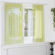 Vidaxl rideaux voile avec passe-tringles 2 pcs vert pomme