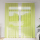 Vidaxl rideaux voile avec passe-tringles 2 pcs vert pomme