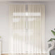 Vidaxl rideaux voile avec passe-tringles 2 pcs couleur crème