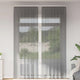 Vidaxl rideaux voile avec passe-tringles 2 pcs gris foncé