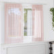 Vidaxl rideaux voile avec passe-tringles 2 pcs rose clair