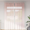 Vidaxl rideaux voile avec passe-tringles 2 pcs rose clair