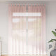 Vidaxl rideaux voile avec passe-tringles 2 pcs rose clair