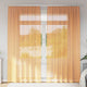Vidaxl rideaux voile avec passe-tringles 2 pcs orange