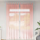 Vidaxl rideaux voile avec passe-tringles 2 pcs rose