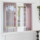 Vidaxl rideaux voile avec passe-tringles 2 pcs violet