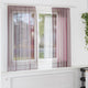 Vidaxl rideaux voile avec passe-tringles 2 pcs violet
