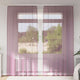 Vidaxl rideaux voile avec passe-tringles 2 pcs violet