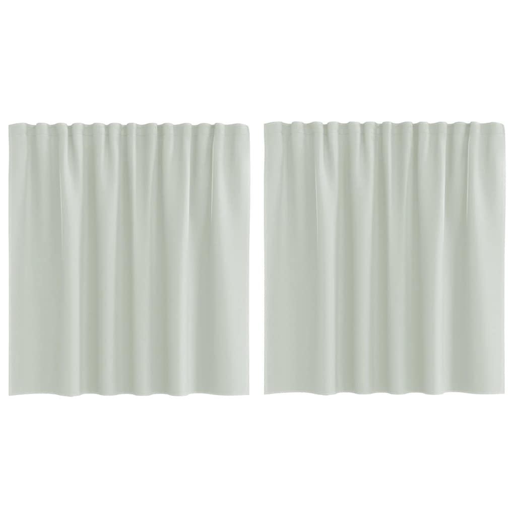 Vidaxl rideaux voile avec passe-tringles 2 pcs gris clair