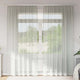 Vidaxl rideaux voile avec passe-tringles 2 pcs gris clair