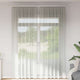 Vidaxl rideaux voile avec passe-tringles 2 pcs gris clair