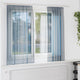 Vidaxl rideaux voile avec passe-tringles 2 pcs bleu royal