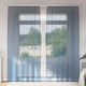 Vidaxl rideaux voile avec passe-tringles 2 pcs bleu royal