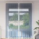 Vidaxl rideaux voile avec passe-tringles 2 pcs bleu royal