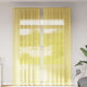 Vidaxl rideaux voile avec passe-tringles 2 pcs jaune