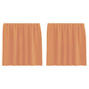 Vidaxl voilages avec passe-tringles 2 pcs terre cuite