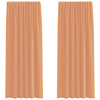 Vidaxl voilages avec passe-tringles 2 pcs terre cuite