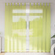 VidaXL rideaux voile avec rebord 2 pcs vert pomme