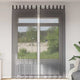 Vidaxx rideaux voile avec patte supérieure 2 pcs noir