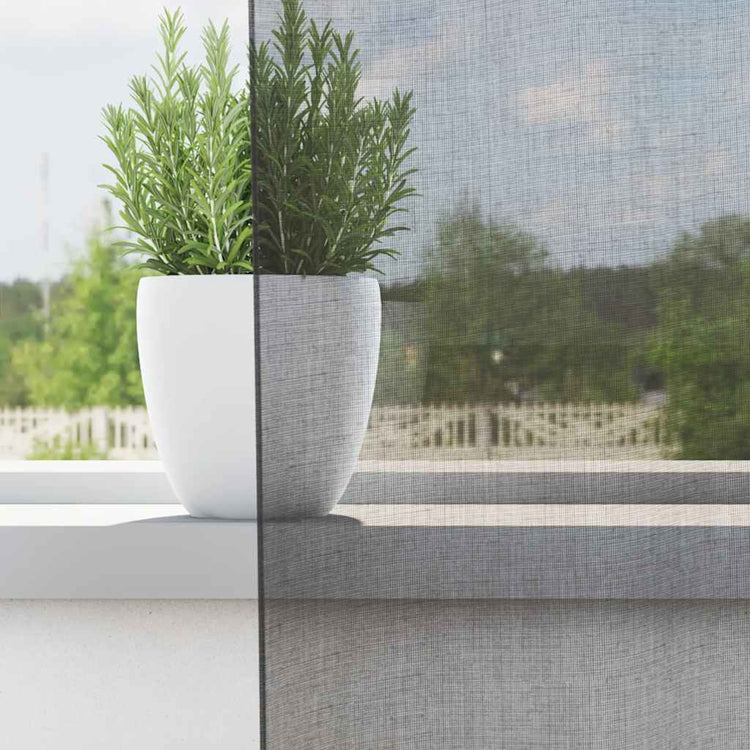 Vidaxx rideaux voile avec passants 2 pcs 140x225 cm gris foncé