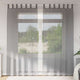 Vidaxx rideaux voile avec passants 2 pcs 140x225 cm gris foncé