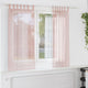 Vidaxx rideaux voile avec passants 2 pcs 140x140 cm rose clair