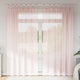Vidaxx rideaux voile avec passants 2 pcs 140x225 cm rose clair