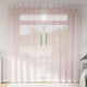 Vidaxx rideaux voile avec passants 2 pcs 140x245 cm rose clair