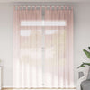Vidaxx rideaux voile avec passants 2 pcs 140x260 cm rose clair