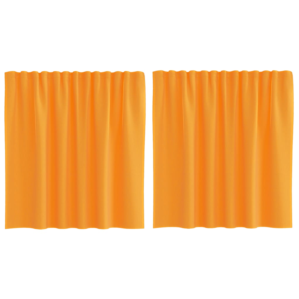 Vidaxx rideaux voile avec passants 2 pcs 140x140 cm orange
