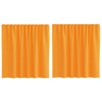 Vidaxx rideaux voile avec passants 2 pcs 140x140 cm orange