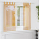 Vidaxx rideaux voile avec passants 2 pcs 140x140 cm orange