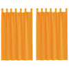 Vidaxx rideaux voile avec passants 2 pcs 140x175 cm orange