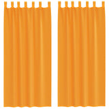 Vidaxx rideaux avec passants 2 pcs 140x245 cm orange - afbeelding 2
