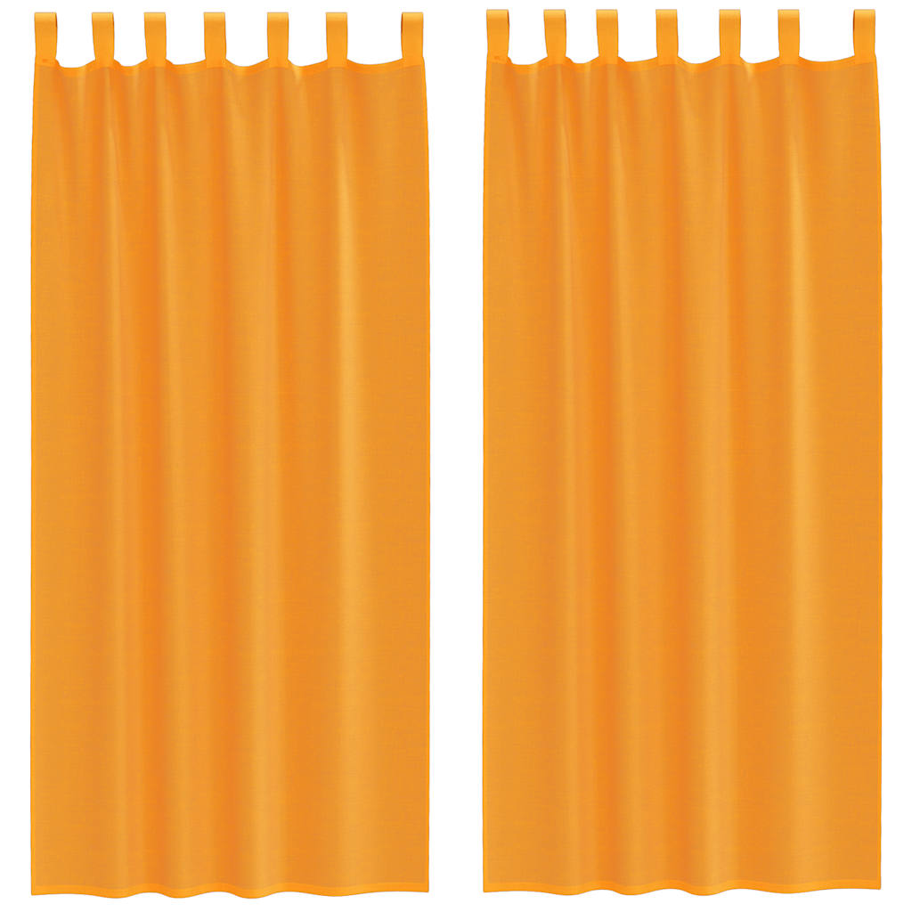 Vidaxx rideaux avec passants 2 pcs 140x245 cm orange