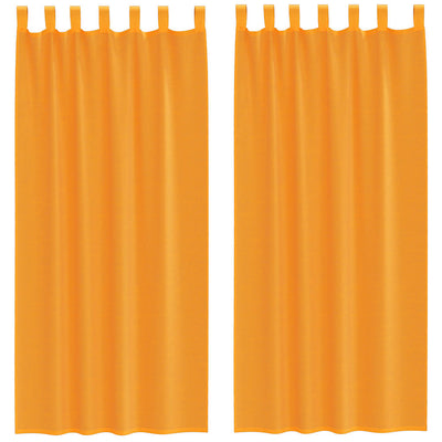 Vidaxx rideaux avec passants 2 pcs 140x245 cm orange