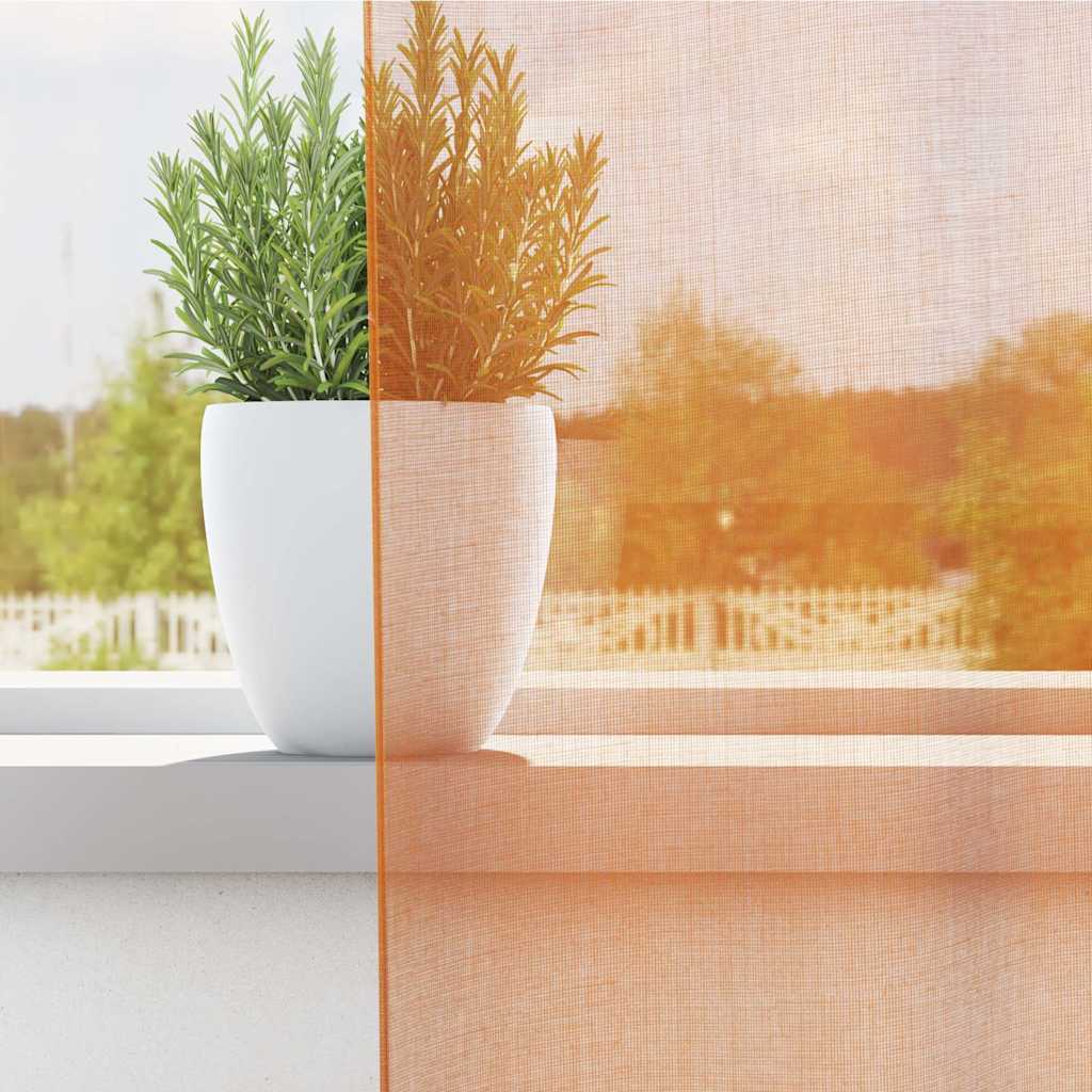 Vidaxx rideaux avec passants 2 pcs 140x245 cm orange