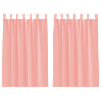 Vidaxx rideaux avec passants 2 pcs 140x175 cm rose