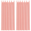 Vidaxx rideaux voile avec passants 2 pcs 140x225 cm rose