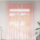 Vidaxx rideaux voile avec passants 2 pcs 140x260 cm rose