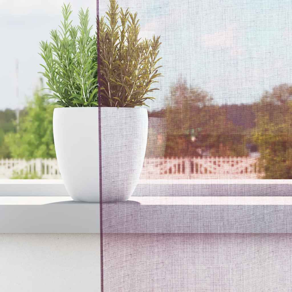 Vidaxx rideaux avec passants 2 pcs 140x175 cm violet