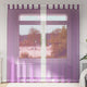Vidaxx rideaux voile avec passants 2 pcs 140x225 cm violet