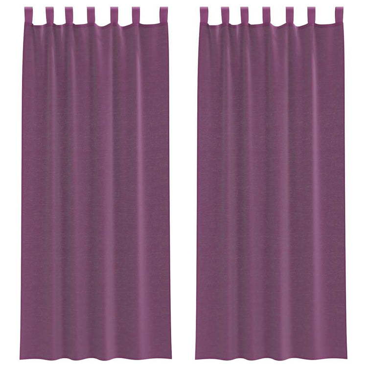 Vidaxx rideaux avec passants 2 pcs 140x260 cm violet