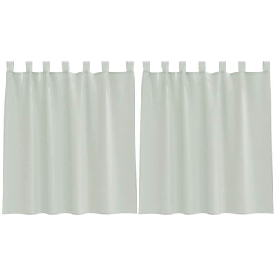 Vidaxx rideaux voile avec passants 2 pcs 140x140 cm gris clair