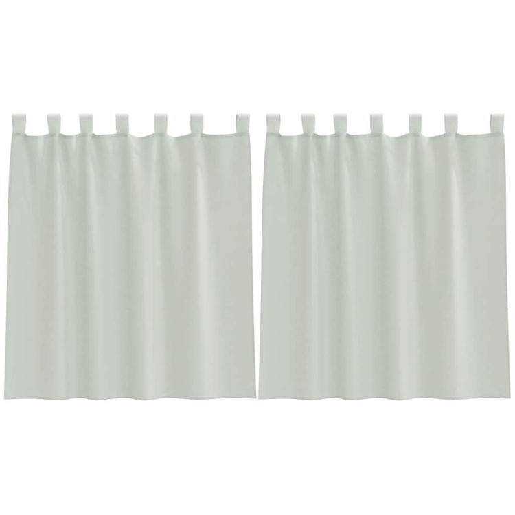 Vidaxx rideaux voile avec passants 2 pcs 140x140 cm gris clair