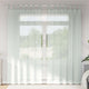 Vidaxx rideaux voile avec passants 2 pcs 140x225 cm gris clair
