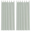 Vidaxx rideaux avec passants 2 pcs 140x245 cm gris clair