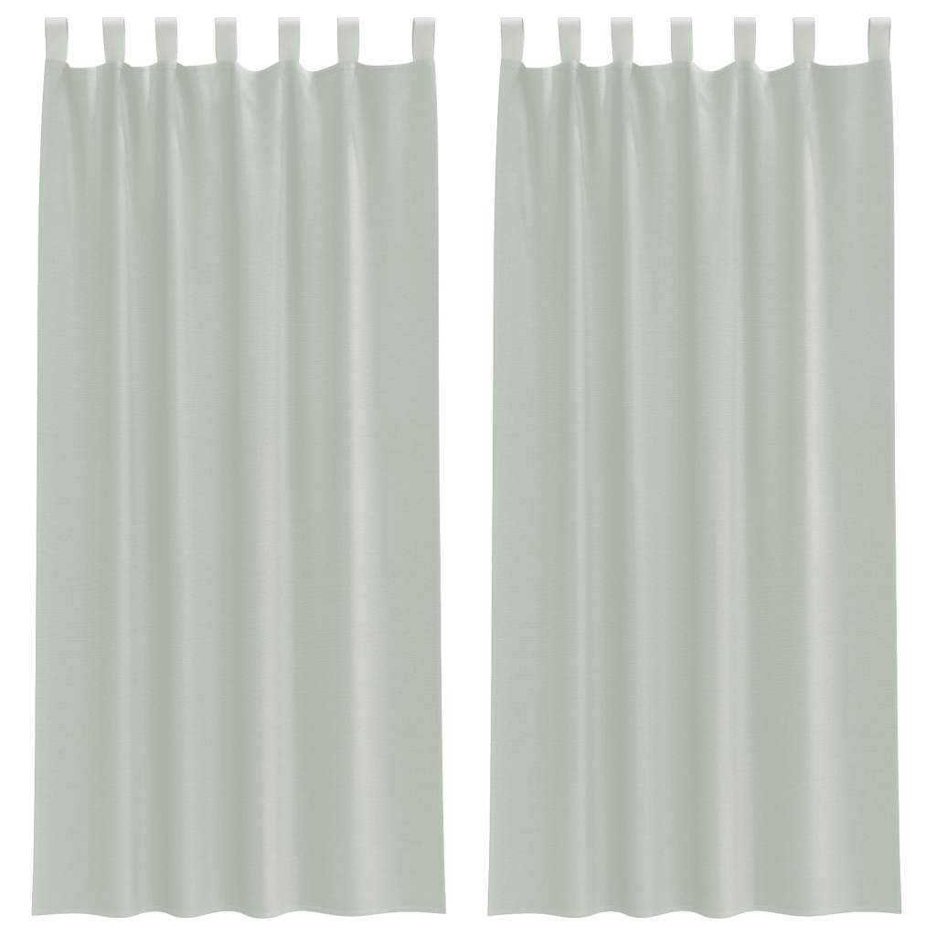 Vidaxx rideaux avec passants 2 pcs 140x245 cm gris clair