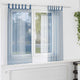 Vidaxx rideaux voile avec passants 2 pcs 140x140 cm bleu royal