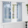 Vidaxx rideaux voile avec passants 2 pcs 140x175 cm bleu royal